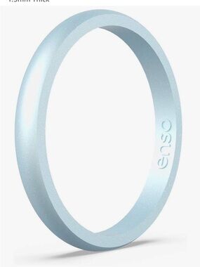 Enso Diamond-Colored Silicone Ring